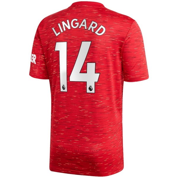 Maglia Manchester United NO.14 Lingard 1ª 2020-2021 Rosso